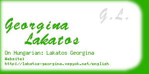 georgina lakatos business card